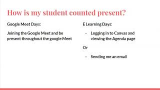 Mrs Eichorst's Attendance Policy