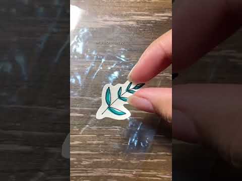 how to make your own stickers at home #shorts