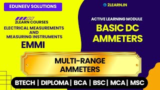 Basic Dc Ammeters Multi Range Ammeters In Emmi