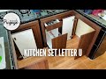 Buat Kitchen Set Bawah Letter U Dengan Multiplek