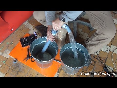 Помпа своими руками для откачки воды