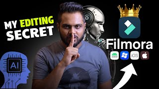 How to edit YOUTUBE VIDEOS Easily on Filmora 13 with AI in 2024