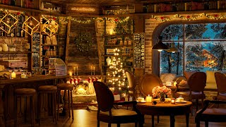 Cozy Jazz Music &amp; 4K Cozy Cafe Ambience with Relaxing Sweet Piano Jazz Music for Sleeping