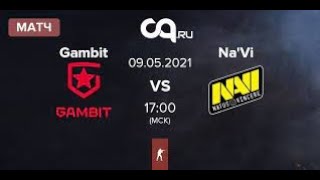 [RU] NAVI vs Gambit (0-0) BO5 | Grand Final DreamHack Masters Spring 2021 by @ceh999 & @__KvaN