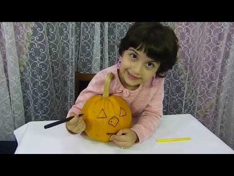 ვხატავთ, ვაფერადებთ და ვწერთ  გოგრაზე. მოკითხვა ჩვენი ერთგული მაყურებლების.