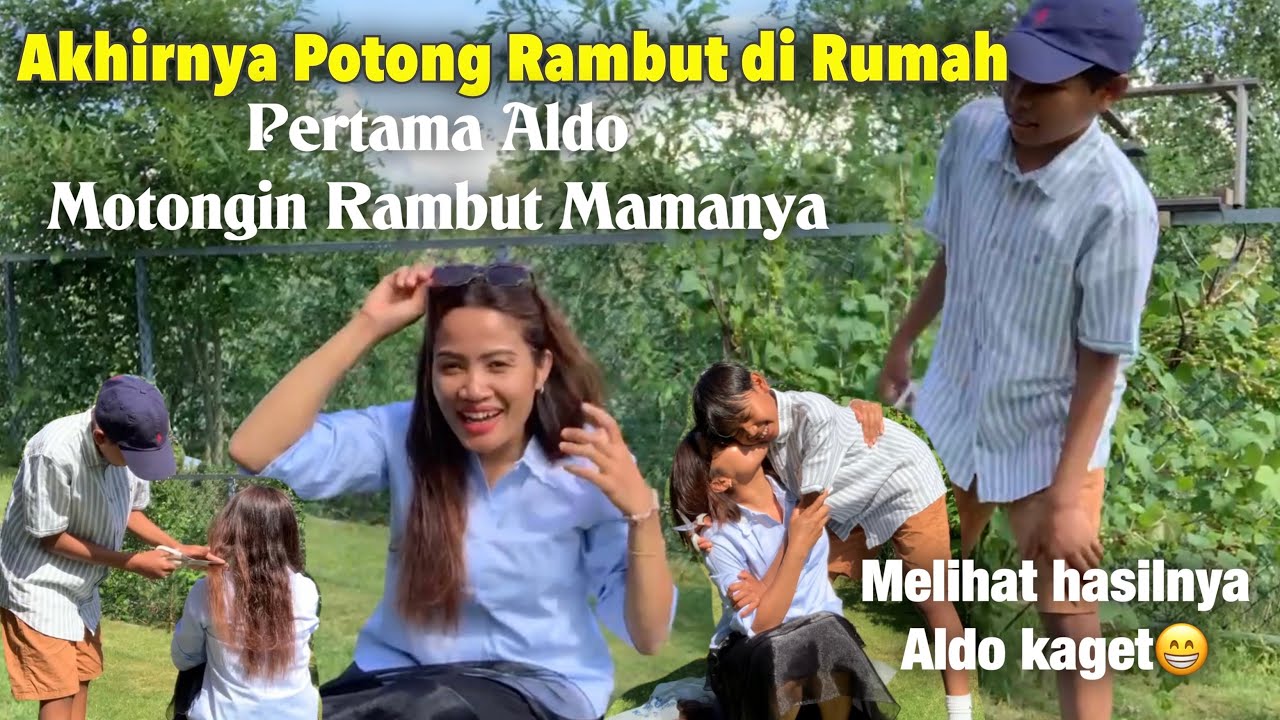 AKHIRNYA RAMBUTKU DI POTONG SAMA ALDO, NIKMATNYA DINNER DI WARUNG PINGGIR JALAN