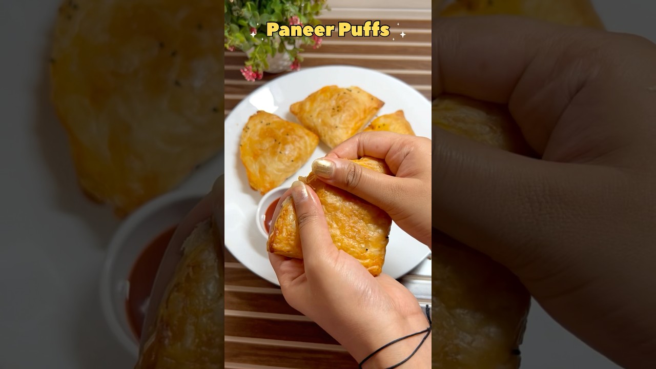 Paneer puffs ✨😍❤️| quick and easy | 