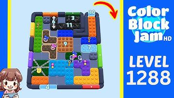 Color Block Jam Level 1288 Solution Walkthrough