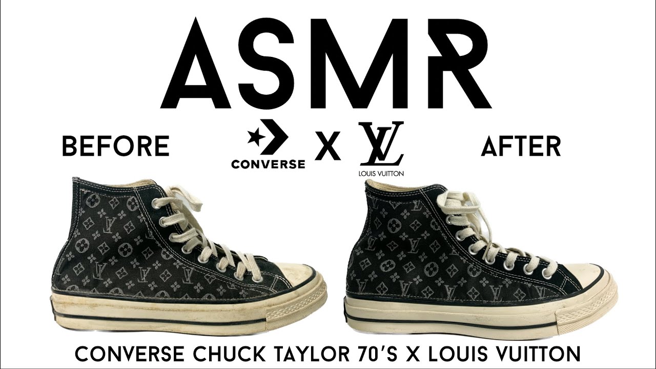 ASMR] CONVERSE CHUCK TAYLOR 70's X LOUIS VUITTON😱 CUSTOM 