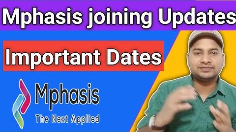 Mphasis Onboarding Update - by @Vikasteach  #mphasis #onboarding