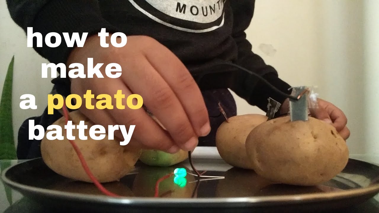 How To Make A Potato Battery DIY Potato Battery LED Light Up How To Make A Potato Battery DIY Potato Battery LED Light Up