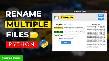 Rename Multiple Files at Once using Python | Any Type of Extensions | Source Code | PySeek