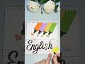 DIY Creative Front Page Idea🩵English #art #frontpage #diy