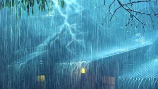 Relax Your Mind with Heavy Rain on Corrugated Roof and Soft Night Thunder screenshot 3
