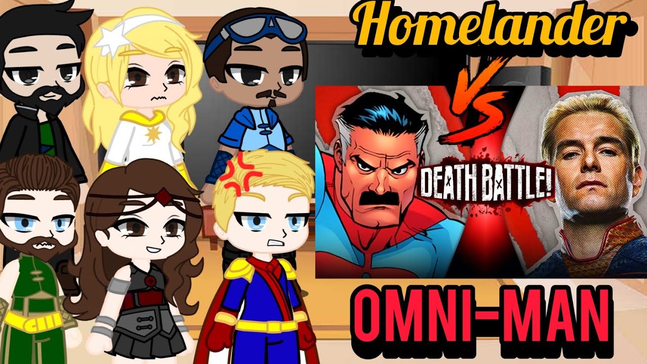 The boys react to OMNI MAN VS HOMELANDER ❤️💥 DEATH BATTLE