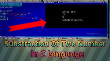 Subtraction Of Two Number In C Language IN HINDI||MNS CS WORLD