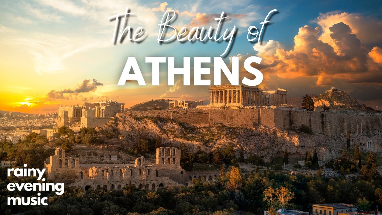Красота Афин: Визуальный тур столицы Греции в формате 4K (Спокойная музыка)