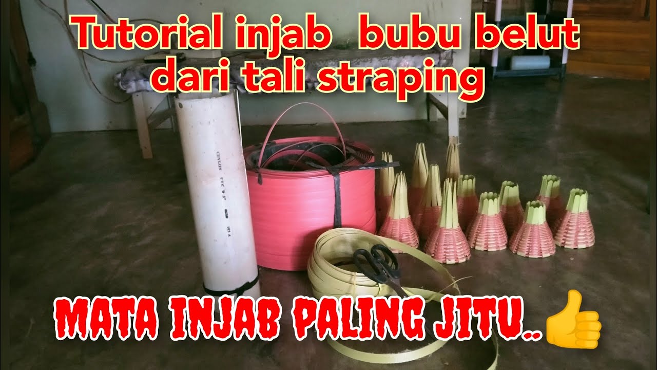 Tutorial injab bubu belut dari tali straping,injab paling jitu...👍👍