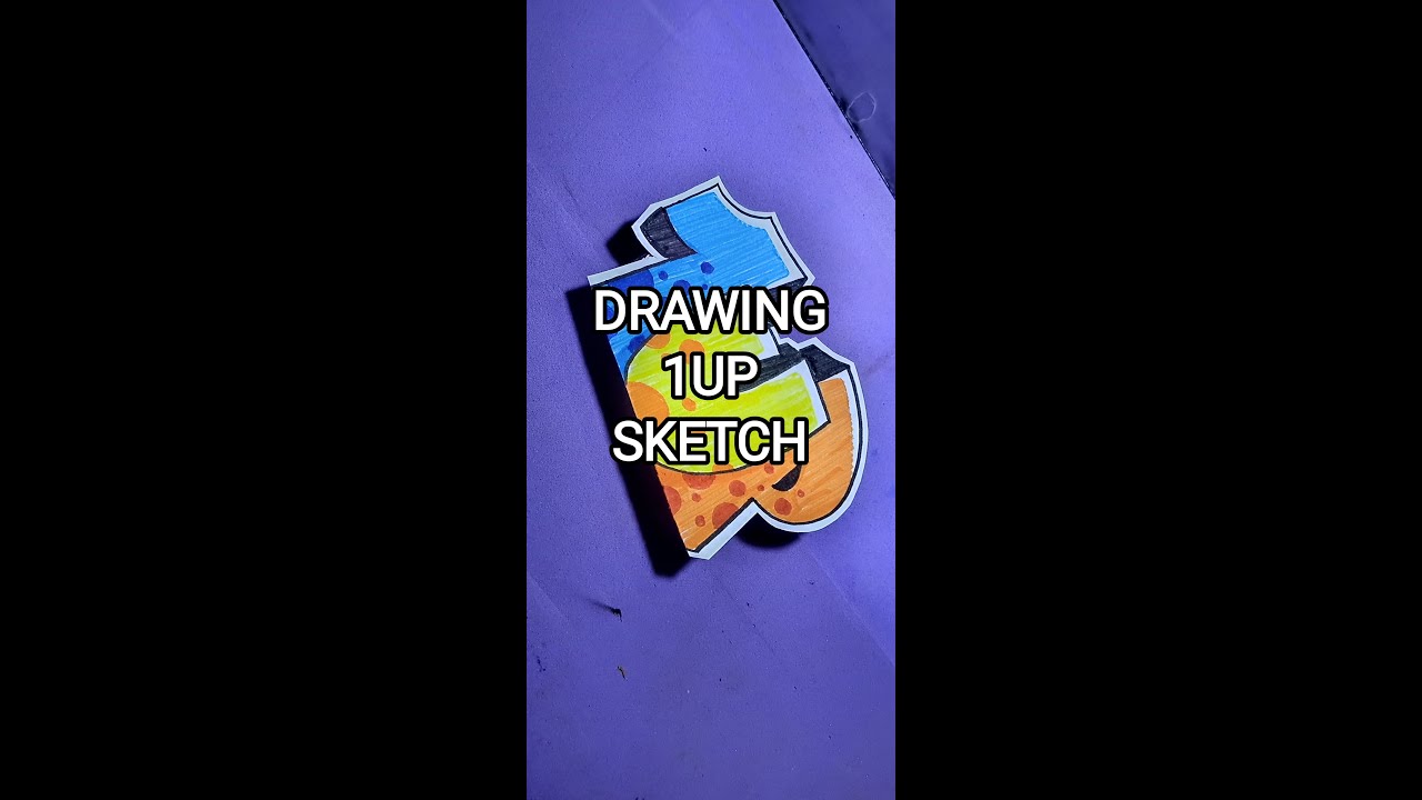 1UP-DRAWING 1UP SKETCH-MENGGAMBAR 1UP GRAFFITI - YouTube