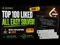 LeetCode Top 100 Liked Questions: All EASY Problems Explained in Java | Part 1