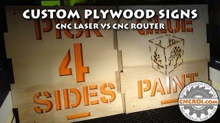 Custom Plywood Signs: CNC Laser VS Router screenshot 2