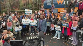 Warnock speaks to supporters | Georgia runoff election