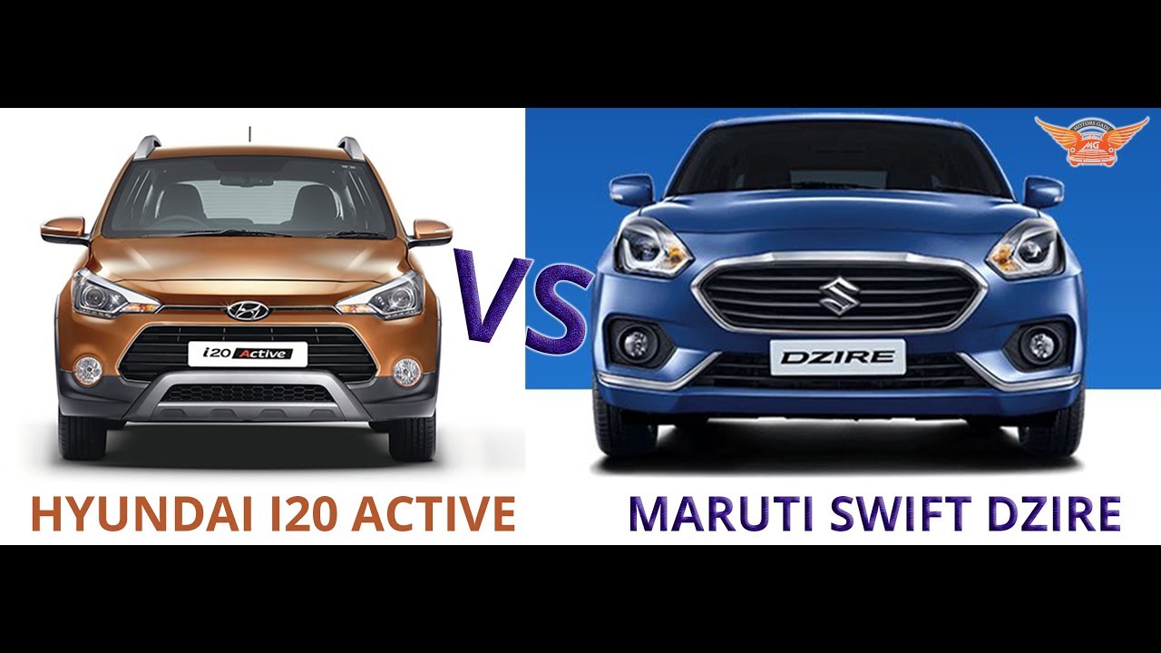 Hyundai i20 Active vs maruti swift dzire compare