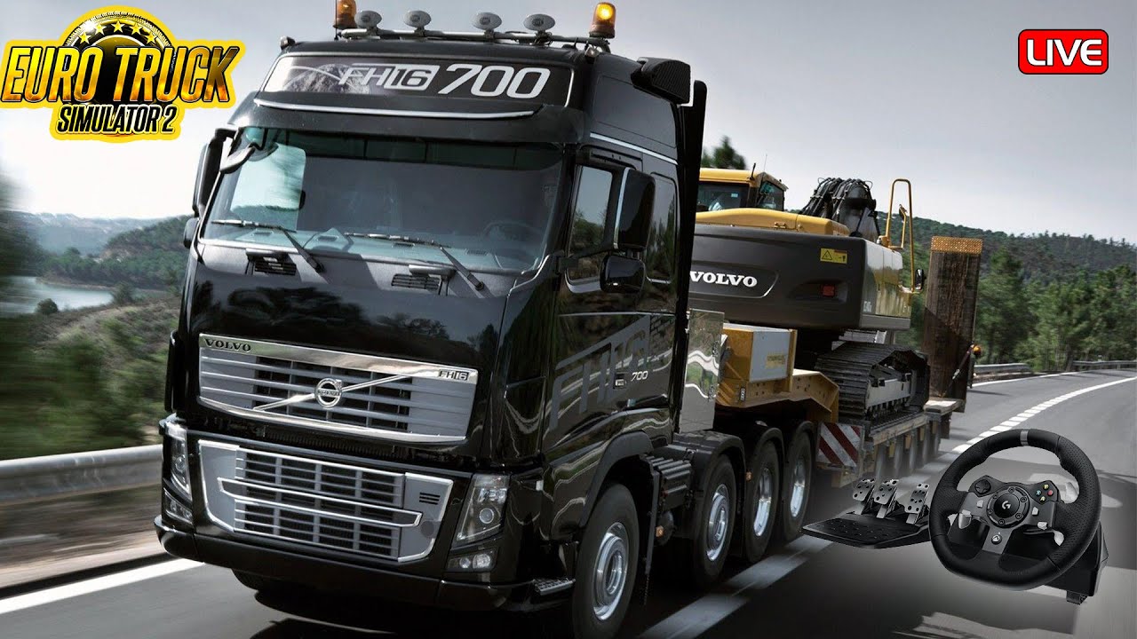 Volvo FH3 through Swiss Mountain Roads-Euro Truck Simulator 2 | Steering wheel Live 