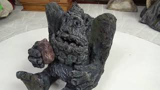 How I Made Rock Biter With Foil Tape and Paper Towels