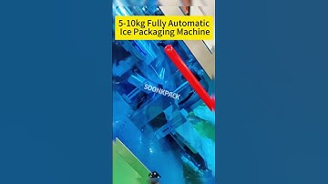 fully automatic ice cube packing machine 5-10kg per pack.#packingmachine #icepackingmachine