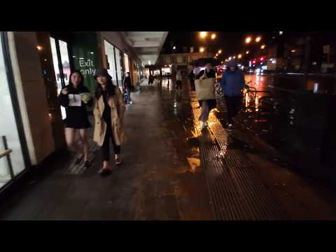 Night Walking In Heavy Thunderstorm In London Asmr Youtube