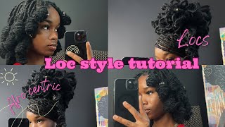 QUICK & EASY LOC TUTORIAL FOR WOMEN //LOC STYLES //LOC IDEAS //90’s INSPIRED