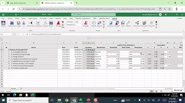 Monte Carlo Simulation of a Project using @Risk (Version 8)
