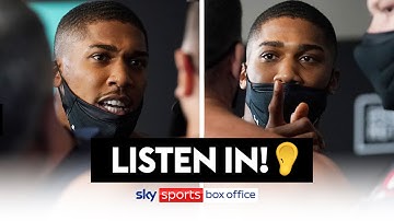 LISTEN IN! 👂🔊| What was said between Anthony Joshua & Kubrat Pulev at heated weigh-in