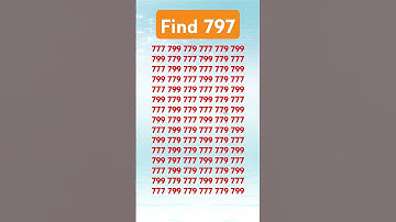 Find 797 #eyetest #iqtest