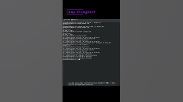 🐧 Linux CLI 11b 🐧Input/Output and redirection #linux #shell #cli #konsole #ubuntu #fedora #opensuse