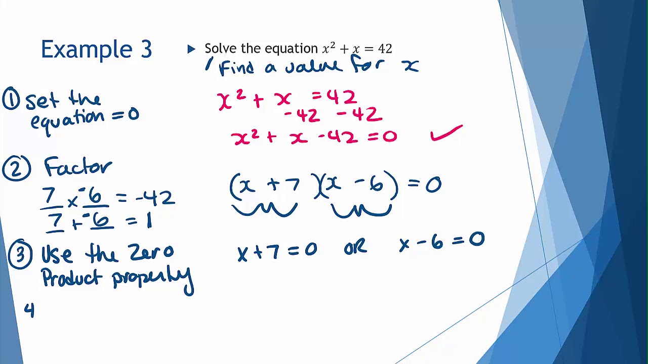 Finding zeros by factoring worksheet