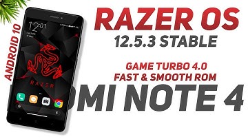 Razer OS 12.5.3 Stable For Redmi Note 4 | Android 10 | Fast & Smooth | Game Turbo 4.0 English