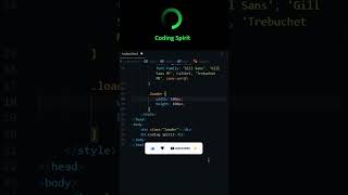 Celebrity Creating Simple Loader Using CSS #shorts #codingspirit Profile