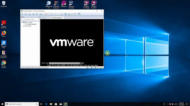 VMware Workstation Pro + CentOS 7 + Apache2