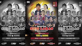 🔴LIVE KARAWITAN SIDO LARAS || CA AUDIO JILID 1 || GMJ MULTIMEDIA || WEDDING YOSI & AGUNG