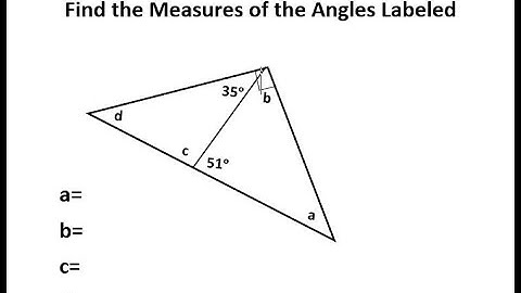 Find the Measures of the Angles Labeled