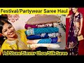 Designer Saree Haul ❤️ Stone work/Soft Silk/Jimmy Choo/Georgette Saree/Amazon partywear Saree haul