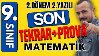 9. Sınıf Matematik 2. Dönem 2. Yazılıya  hazırlık | Son tekrar | MEB 🟥 PDF