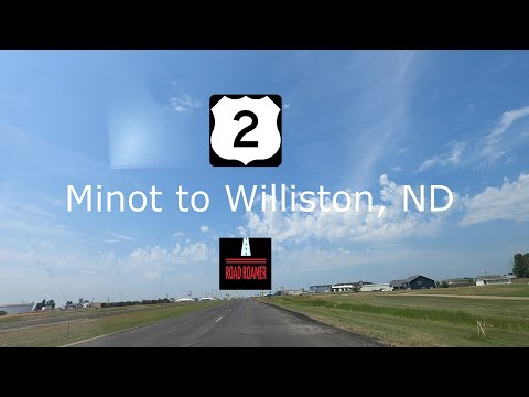 Road Trip USA - Minot to Williston, North Dakota via US ROUTE 2