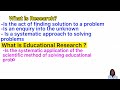 Method of knowing || Meaning of Research || Purpose or Relevance of Research