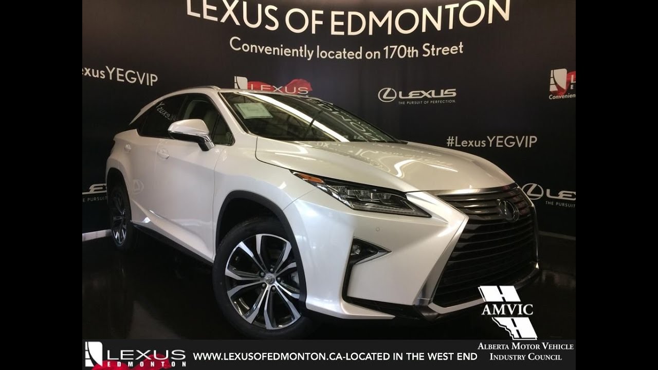 2017 White On Parchment Lexus Rx 350 Awd Luxury Review Downtown Edmonton Alberta