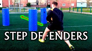 RUGBY STEPPING PLAYERS DRILL FOR BEGINNERS AND KIDS