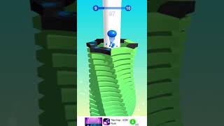 Reaching level 10 in stack ball (easy and quick )