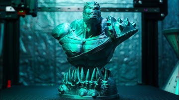 Satisfying PlanetHulk Avenger 3D Printing Time-lapse Support free model remix